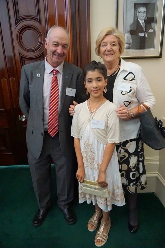 Mariam with fellow Australia Day Award reciepients Bruce Batten and Joy Chafield from the Council of Whittlesea.